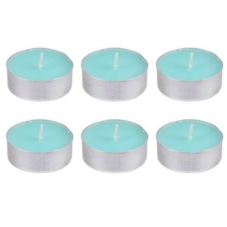 Bougie Chauffe-Plat | Lot de 6 Bougies Chauffe-Plat "Essentiel" 5,5cm Embruns Bougie Chauffe-Plat Bleu