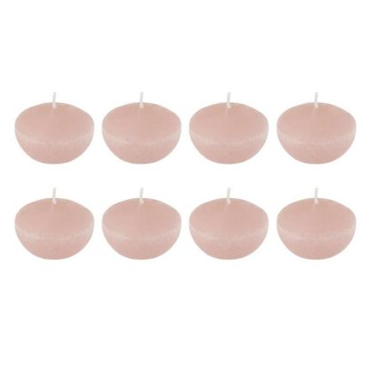 Bougie Chauffe-Plat | Lot de 8 Bougies Chauffe-Plat "Flottante" 6cm Rose Bougie Chauffe-Plat Bougie Chauffe-Plat