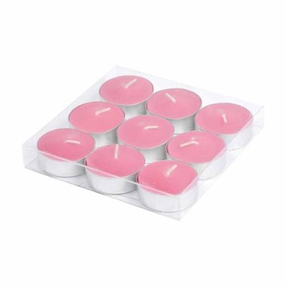 Bougie Chauffe-Plat | Lot de 9 Bougies Parfumées Chauffe-Plat "Gaïa" 3cm Rose Bougie Chauffe-Plat Bougie Chauffe-Plat