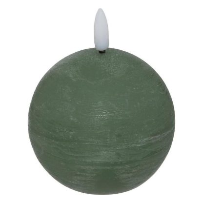 Bougie LED | Bougie Boule à LED "Molia" 12cm Vert Bougie LED Bougie LED