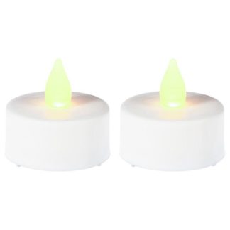 Bougie LED | Lot de 2 Bougies "Led" 4cm Blanc Bougies & Senteurs Blanc