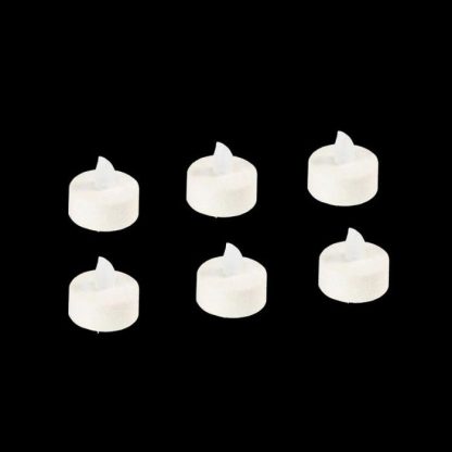 Bougie LED | Lot de 6 Bougies Led "Colorama" 4cm Blanc Bougie LED Blanc