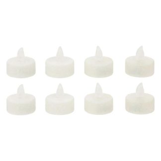 Bougie LED | Lot de 8 Bougies Led "Colorama" 4cm Blanc Bougie LED Blanc