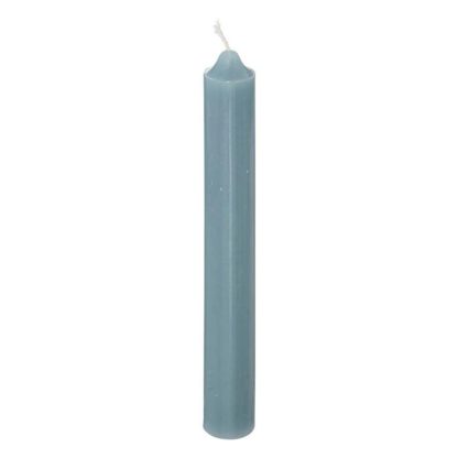 Bougie | Lot de 10 Bougies Bâton "Hugo" 16cm Bleu Orage Bougie Bleu Orage