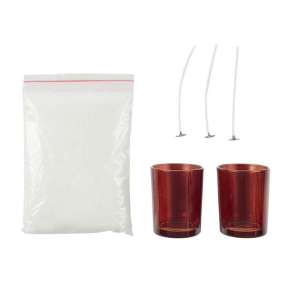 Bougie | Lot de 2 Bougies à Confectionner "DIY" 6cm Marron Bougie Bougie