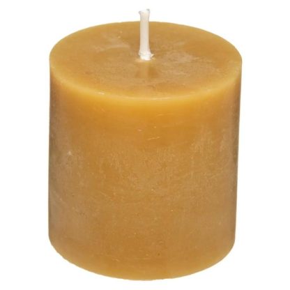 Bougie | Lot de 4 Bougies Votives "Rustic" 4,5cm Jaune Bougie Bougie