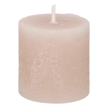 Bougie | Lot de 4 Bougies Votives "Rustic" 4,5cm Taupe Bougie Bougie