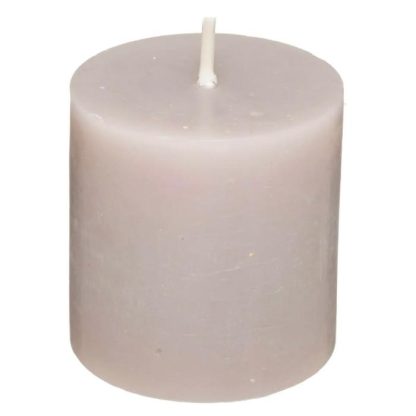 Bougie | Lot de 4 Bougies Votives "Rustic" 4,5cm Taupe Bougie Bougie