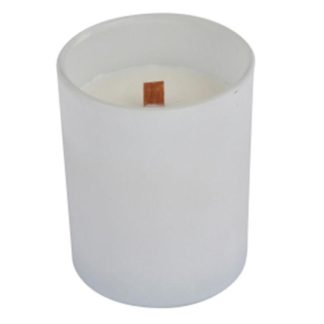 Bougie Parfumée | Bougie Parfumée 1 Mèche "Opium" 9cm Blanc Bougie Parfumée Blanc