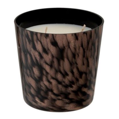 Bougie Parfumée | Bougie Parfumée "Bois de Santal" 12cm Noir & Or Bougie Parfumée Bougie Parfumée