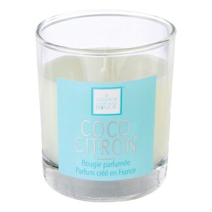 Bougie Parfumée | Bougie Parfumée "Comptoir" 190g Coco Citron Bougie Parfumée Bleu & Transparent