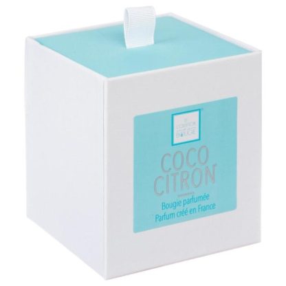 Bougie Parfumée | Bougie Parfumée "Comptoir" 190g Coco Citron Bougie Parfumée Bleu & Transparent