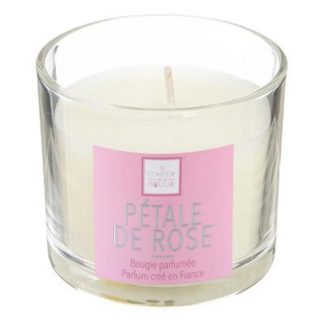 Bougie Parfumée | Bougie Parfumée "Elea" 100g Pétale de Rose Bougie Parfumée Blanc