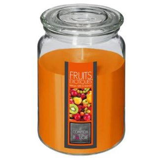 Bougie Parfumée | Bougie Parfumée en Verre "Couvercle" 510g Fruits Exotiques Bougie Parfumée Bougie Parfumée