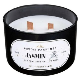 Bougie Parfumée | Bougie Parfumée en Verre "Snow" 470g Jasmin Bougie Parfumée Bougie Parfumée