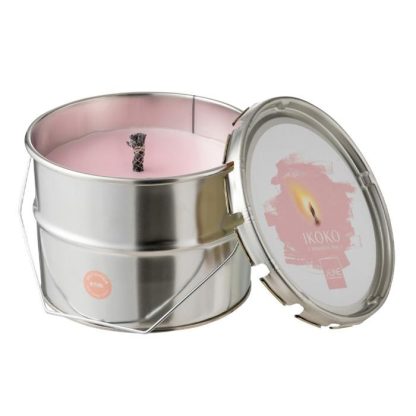 Bougie Parfumée | Bougie Parfumée "Ikoko Citronnelle" 18cm Rose Bougie Parfumée Bougie Parfumée