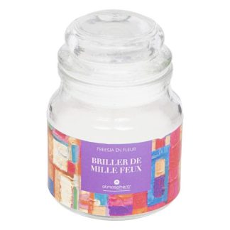 Bougie Parfumée | Bougie Parfumée "Jomy" 70g Freesia en Fleur Bougie Parfumée Blanc