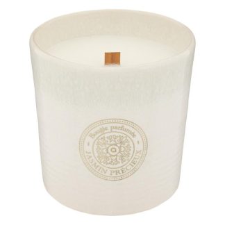 Bougie Parfumée | Bougie Parfumée "Marco" 620g Jasmin Précieux Bougie Parfumée Blanc