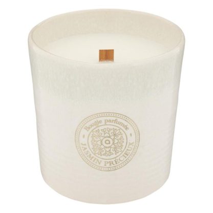 Bougie Parfumée | Bougie Parfumée "Marco" 620g Jasmin Précieux Bougie Parfumée Blanc