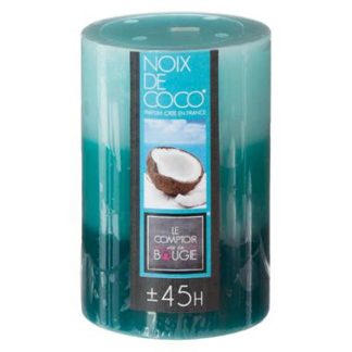 Bougie Parfumée | Bougie Parfumée Ronde "Trio" 310g Coco Bougie Parfumée Bleu