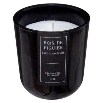 Bougie Parfumée | Bougie Parfumée "Sili" 170g Bois de Figuier Bougie Parfumée Bleu Navy