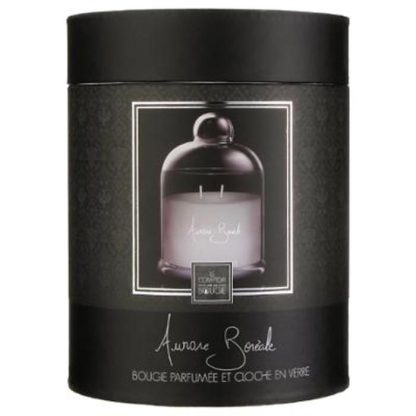 Bougie Parfumée | Bougie Parfumée sous Cloche "Loyd" 650g Aurore Boréale Bougie Parfumée Bougie Parfumée