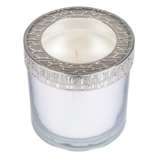 Bougie Parfumée | Bougie Verrine Parfumée "Élégant" 10cm Argent Bougie Parfumée Argent