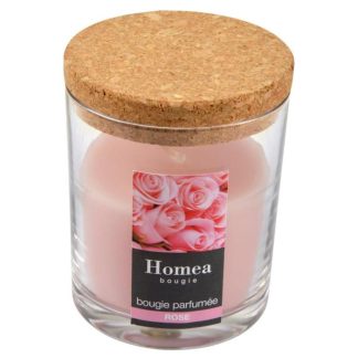 Bougie Parfumée | Bougie Verrine Parfumée "Essentiel" 8cm Rose Bougie Parfumée Bougie Parfumée