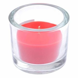 Bougie Parfumée | Bougie Verrine Parfumée "Essentiel" 9cm Fraise Bougie Parfumée Bougie Parfumée