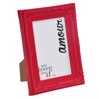 Cadre Photo | Cadre Photo Déco "Baroque" 10x15cm Rouge Cadre Photo Cadre Photo