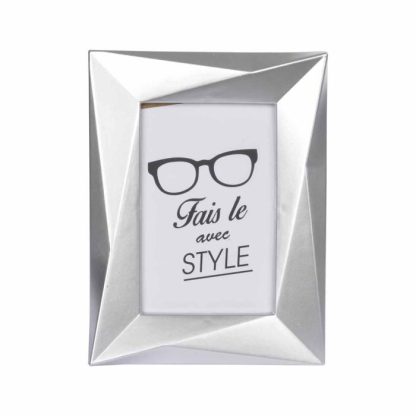 Cadre Photo | Cadre Photo Déco "Origami Frame" 13x18cm Argent Cadre Photo Argent