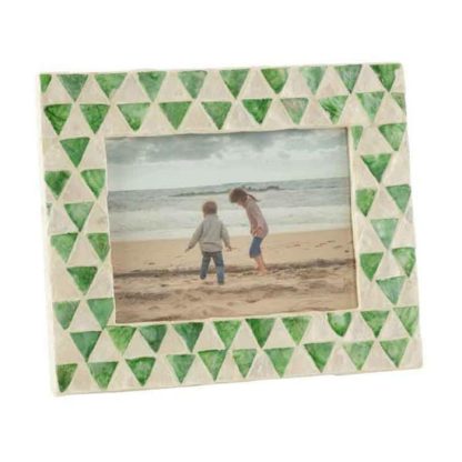 Cadre Photo | Cadre Photo en Bois Déco "Nuye" 12x17cm Vert Cadre Photo Cadre Photo