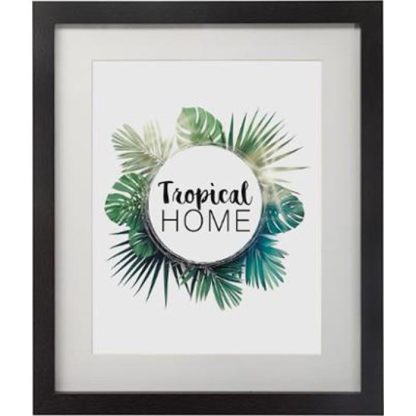 Cadre Photo | Lot de 5 Cadres Photos "Tropical" 33cm Noir Cadre Photo Cadre Photo