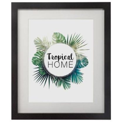 Cadre Photo | Lot de 5 Cadres Photos "Tropical" 33cm Noir Cadre Photo Cadre Photo