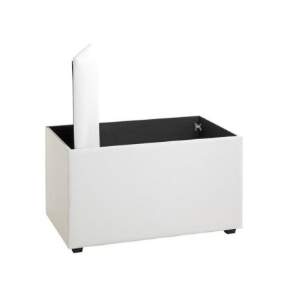 Coffre & Malle de Rangement | Coffre de Rangement Design "Soldi" 65cm Blanc Boîtes & Rangements Blanc