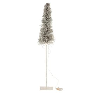 Décoration Lumineuse | Statuette Déco Led "Arbre de Noël" 99cm Blanc Décoration de Noël Blanc