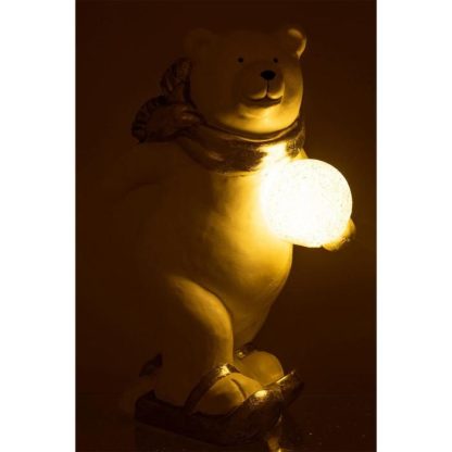 Décoration Lumineuse | Statuette Déco Led "Ours Polaire Debout" 36cm Blanc Décoration de Noël Blanc