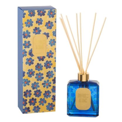 Diffuseur de Parfum | Diffuseur de Parfum "Happiness Blooms" 180ml White Musk Violet Bougies & Senteurs Bleu & Jaune