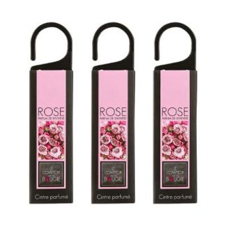 Diffuseur de Parfum | Lot de 3 Cintres Parfumés "Suspend" 17cm Rose Bougies & Senteurs Diffuseur de Parfum