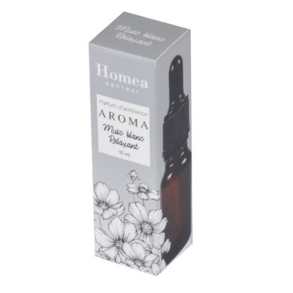 Diffuseur de Parfum | Parfum d’Ambiance "Aroma" 10ml Musc Blanc Relaxant Bougies & Senteurs Diffuseur de Parfum