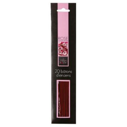 Encens | Lot de 20 Bâtons d’Encens 25cm Rose Bougies & Senteurs Encens