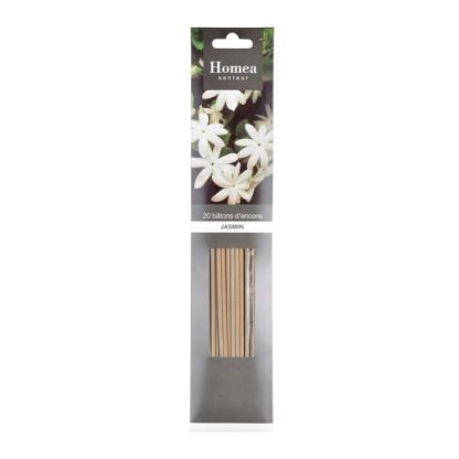 Encens | Lot de 20 Bâtons d’Encens "Essentiel" 25cm Jasmin Bougies & Senteurs Beige