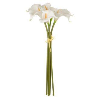 Fleur Artificielle | Bouquet de Fleurs Artificielles "Calla" 57cm Blanc Fleur Artificielle Blanc & Vert