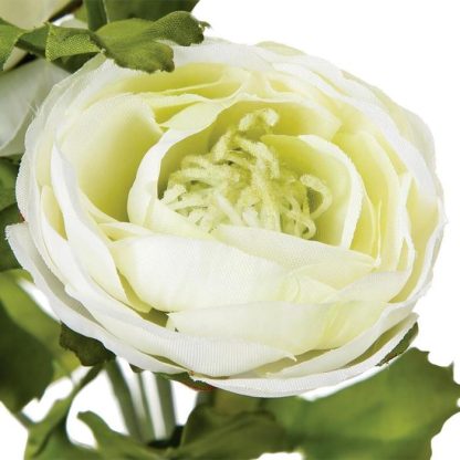 Fleur Artificielle | Fleur Artificielle Renoncule 60cm Blanc Fleur Artificielle Blanc