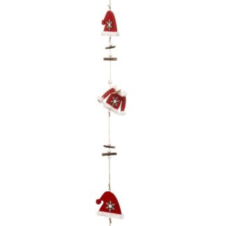 Guirlande de Noël | Guirlande de Noël "Étoile" 150cm Rouge Décoration de Noël Guirlande de Noël