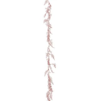 Guirlande de Noël | Guirlande de Noël Déco "Liane" 180cm Rose Décoration de Noël Guirlande de Noël