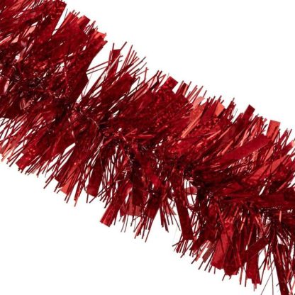 Guirlande de Noël | Guirlande de Noël "Laser" 300cm Rouge Décoration de Noël Guirlande de Noël