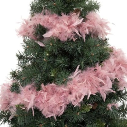 Guirlande de Noël | Guirlande de Noël "Nouvelle Orléans" 180cm Rose Décoration de Noël Guirlande de Noël