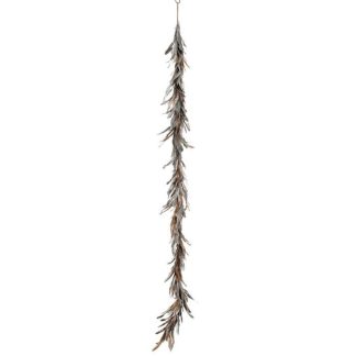 Guirlande de Noël | Guirlande de Noël "Plumes Déco" 160cm Argent Décoration de Noël Argent