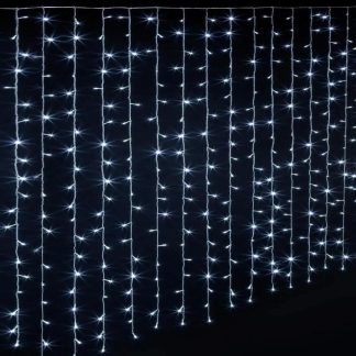 Guirlande Lumineuse de Noël | Rideau Lumineux Led "40 Tombées" 4m Blanc Froid Décoration de Noël Blanc Froid